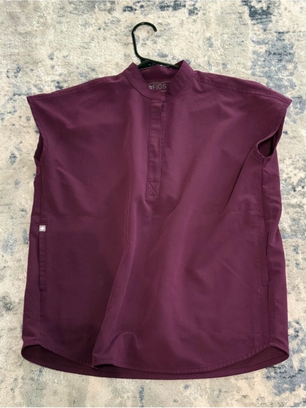 FIGS women  scrub set shirt and pants in -Plum color